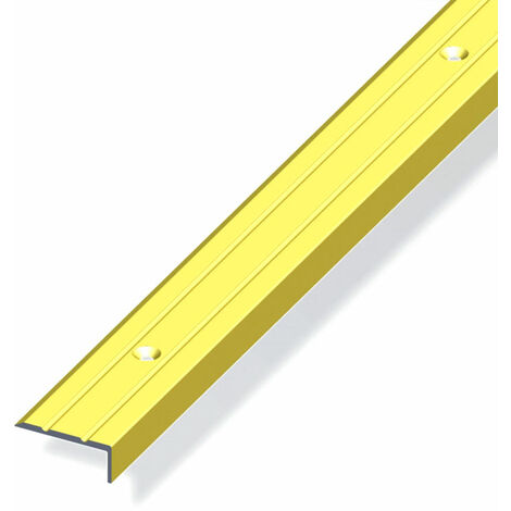 Profilo di chiusura 25x10 alluminio ottone 2 metri