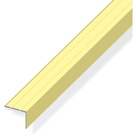 Profilo di chiusura 25x8 alluminio ottone 1 metro