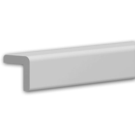 Profilo di protezione bordi Profhome 650238 modanatura aspetto stucco design moderno bianco 2 m