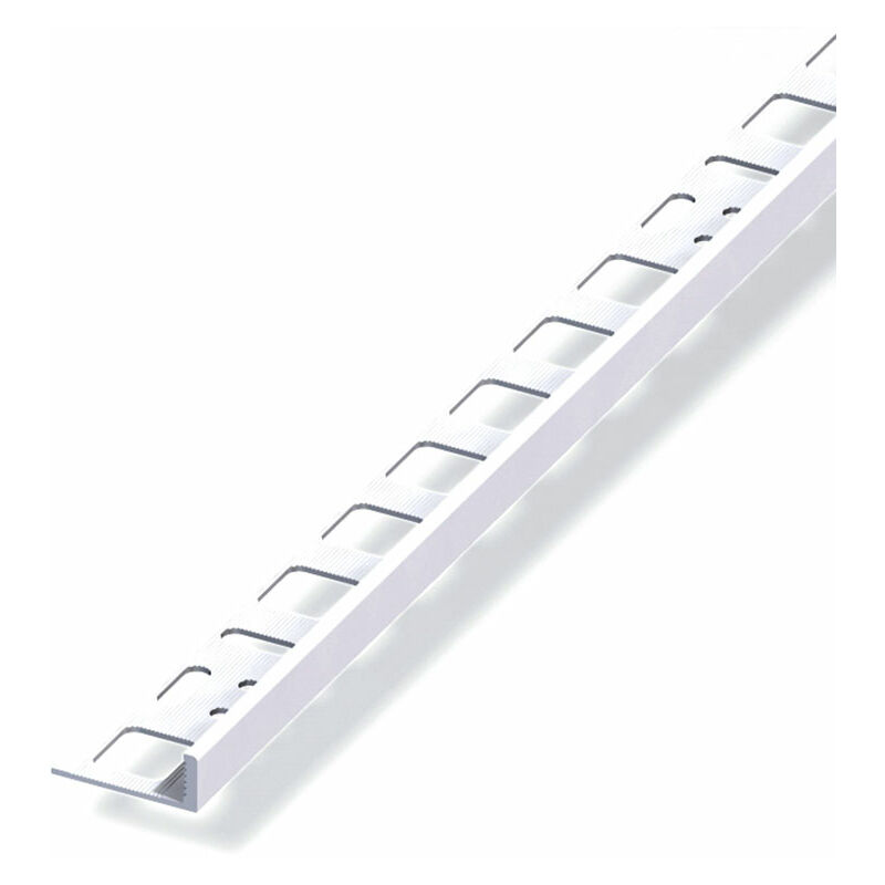 Profilo di rifinitura 8x21 pvc bianco 2.5 metri
