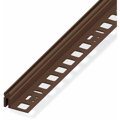 Profilo di supporto 21-24 pvc marrone 1 metro