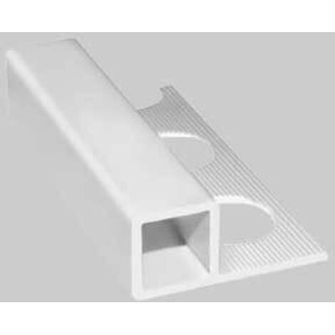 Profilo Doccia 2.6 mt Quadro Bianco Jolly - Stamplast