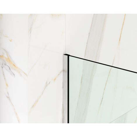 ILCOM Profilo in acciaio inossidabile per montaggio vetro doccia 8-10mm di spessore 11mm x 2440mm - argento satinato