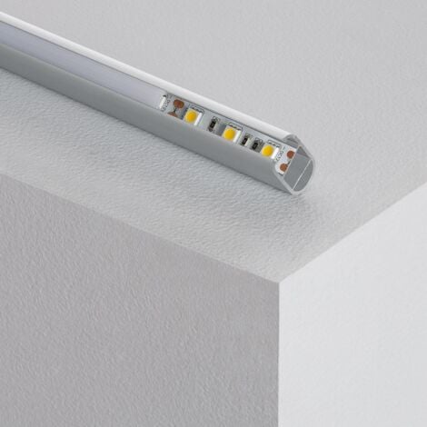 EFECTOLED Profilo in Alluminio Appendiabiti per Armadio per Strisce LED fino a 12mm 2 m