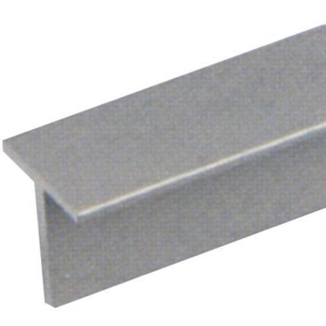 PROFILO in ALLUMINIO ARGENTO a T 30X15X1,5 mm 2 metri Conf. 5 pz