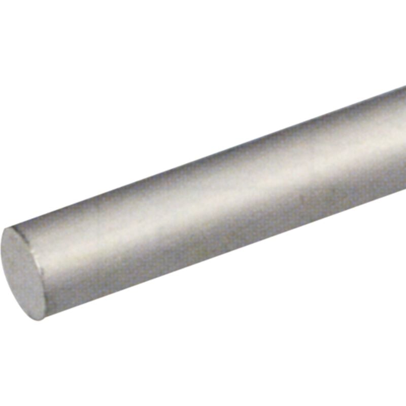Profilo alluminio '''tondo pieno''' Ø8MM 2MT argento (1142)