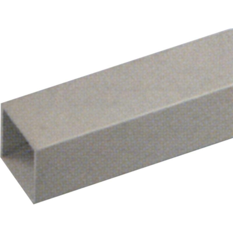 Profilo alluminio '''tubo quadro''' 20X20MM 2MT argento (1180)