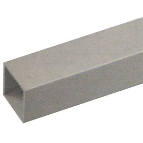 PROFILO in ALLUMINIO ARGENTO mod. TUBO QUADRO 20X20X1 mm 2 metri conf. 5 pz