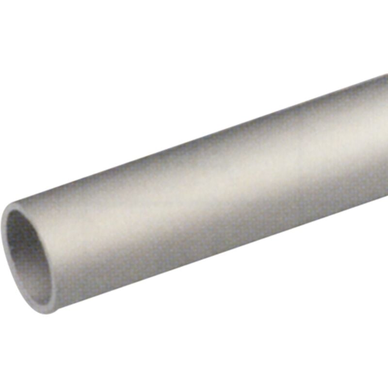 Profilo alluminio '''tubo tondo''' ø 8X1MM 2MT argento (1101)