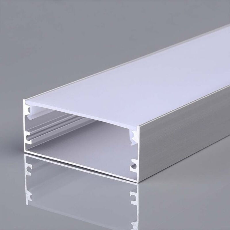 Profilé aluminium V-tac argenté pour bande led (l max. 12,4 mm) satiné 2 000 x 50 x 20 mm