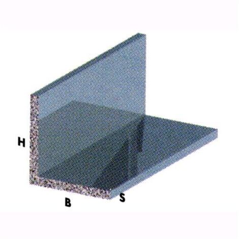 PROFILO in ALLUMINIO CROMATO mod. ANGOLARE 20X20X1 mm 2 Metri Conf. 5 pz