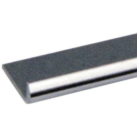 PROFILO in ALLUMINIO CROMATO mod. UNGHIETTA 18X1 mm 2 metri conf. 5 pz