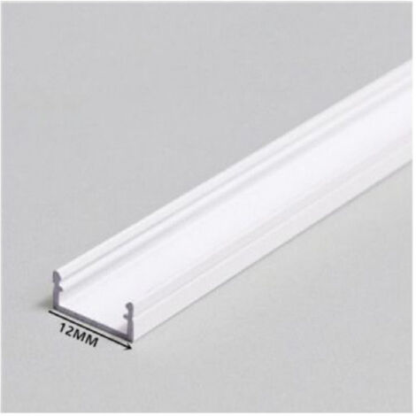 Profilo In Alluminio Da 1mt Incasso Senza Copertura Per Strip Led Strisce Al12mm