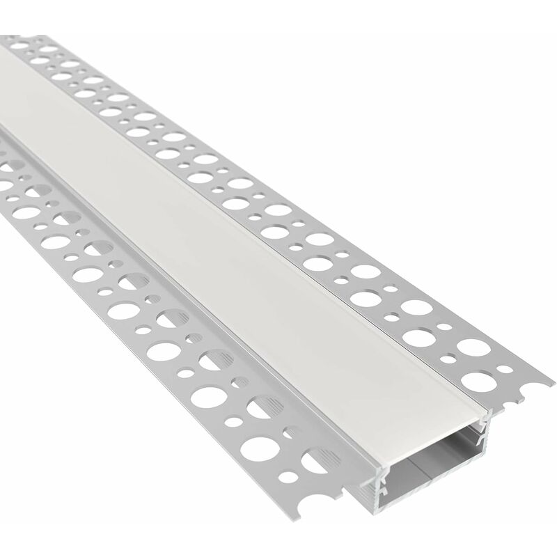 Image of Evotrade - Profilo in Alluminio per Striscia Led Modello flat (11,5 mm)