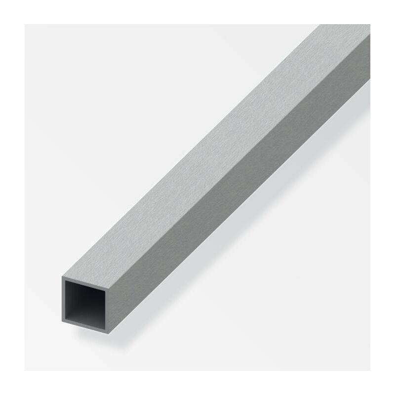 Image of Alfer Aluminium Gmbh - Tubo quadrato alfer aluminium 20x20x1mm lunghezza 1m effetto acciaio inox - 02270