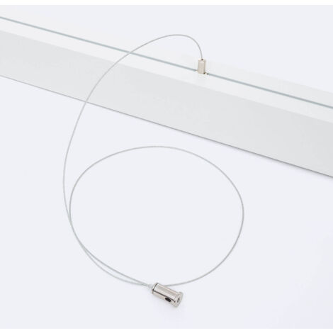 Profilo in Alluminio Sixe da Superficie e a Sospensione con Coperchio Continua Per Striscia LED fino a 22 mm Bianco traslucido Bianco 2 m
