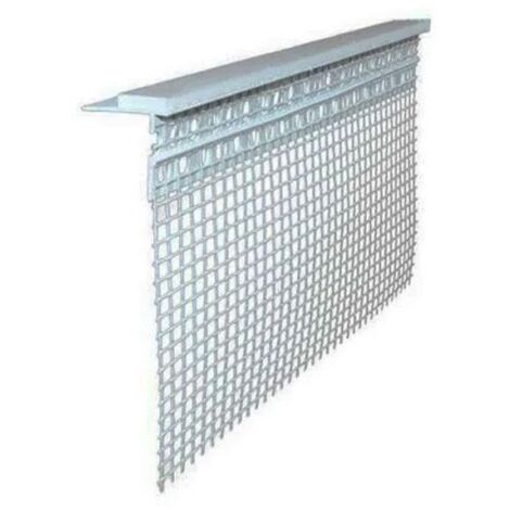 Profilo in pvc con rete per davanzale barra 2 metri - bianco