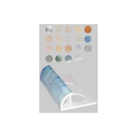 Profilo jolly per  rivestimenti marmorizzati  h. 10 mm - travertino nocciola - barra 2,60 mt 255c/114 conf. da 50 ml