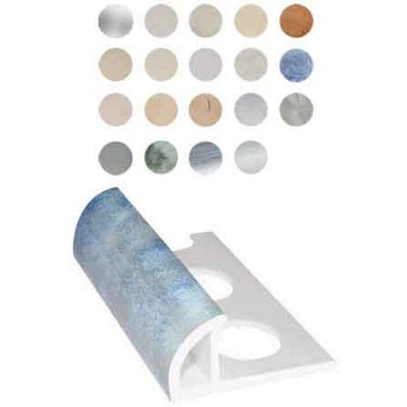 PROFILO JOLLY PER RIVESTIMENTI MARMORIZZATI H. 8 mm - Beige - barra 2,50 mt Q.TA 50