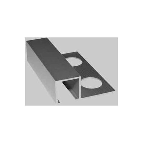 BRICODEASTORE PROFILO JOLLY PER PIASTRELLE mm 12,5 H.cm 250 satinato -