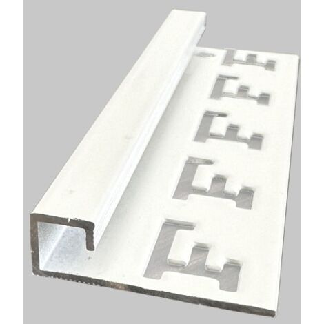 Profilo jolly quadro in Alluminio Bianco Lucido : Modello - 10MM