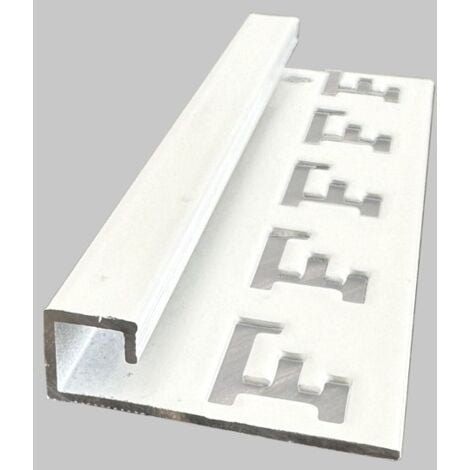Profilo jolly quadro in Alluminio Bianco Lucido : Modello - 12MM
