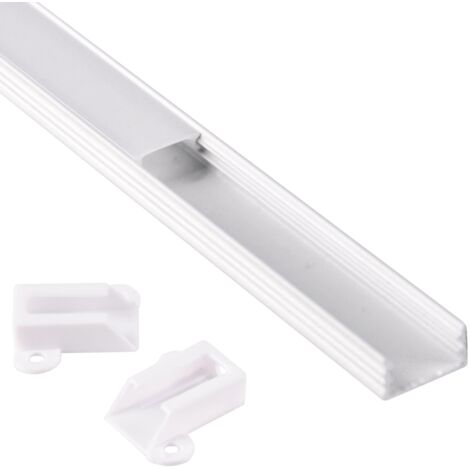 Profilo LED superficie in alluminio 1m bianco Polux