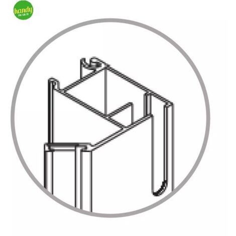 Profilo magnetico cromato per box doccia Nilo Silqua by Mobo