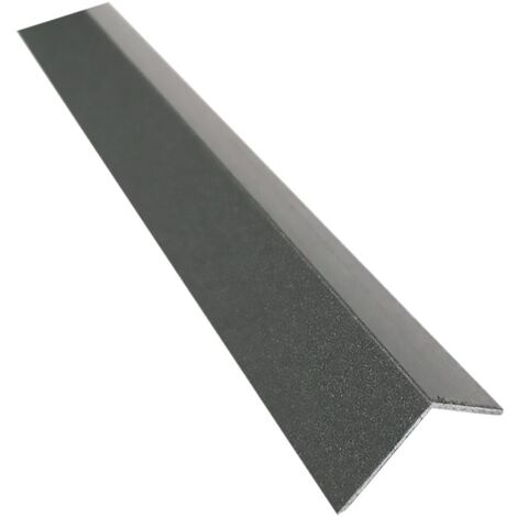 PROFILO PER FAI DA TE ANGOLARE 'NATURAL TOUCH' mm 20x20X1 - mt 2,6 antracite UNIKO 8 PZ