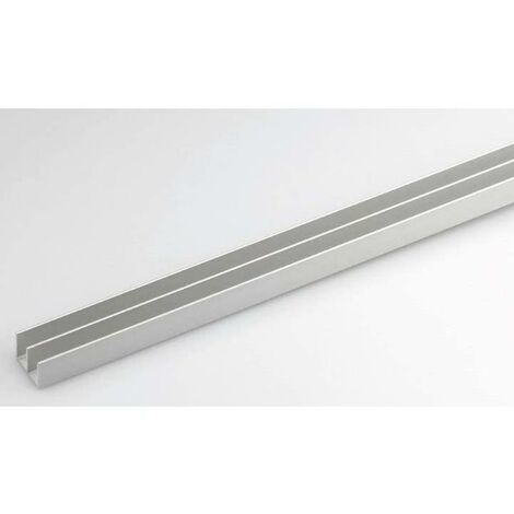 PROFILO PER FAI DA TE TIPO DOPPIA 'U' mm 20 x 18 x 1 - mt 2 col.argento UNIKO 10 PZ