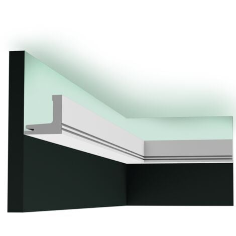 Profilo per illuminazione indiretta - Orac Decor - L200xP5xH5cm - C361