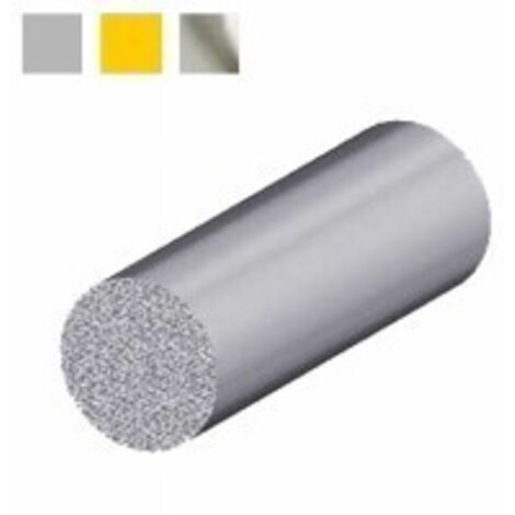 PROFILO PER RIVESTIMENTI TUBO TONDO PIENO Ø 12 mm - Barra 2 mt