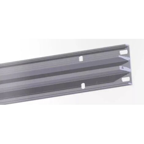PROFILO PROAL ORIZZONTALE PER VETRO mod.D-V008A / 3012 mm ARGENTO