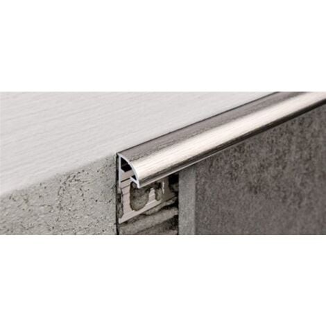 Profilo projolly alluminio h. 10 mm brillantato cromo barra da 2,7 ml