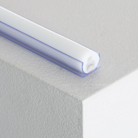 Profilo PVC 1m per Neon LED Flessibile Circolare 360 Monocolore Trasparente