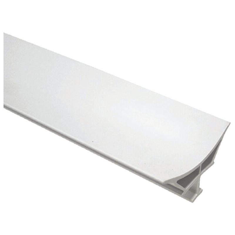 Profilo raccordo igienico rigido - mm.10,5x65x26h. barra mt.2 - bianco