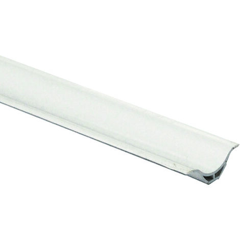 Profilo raccordo igienico rigido con laterali morbidi - mm.7x29x10h. barra mt.2,5 - bianco