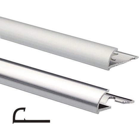 Profilo rondalu mt.2,5 alluminio - mm.8 h.x24 l. alluminio argento