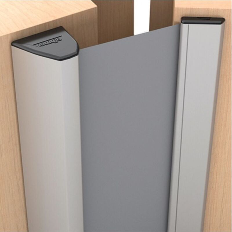 Profilo salvadita NR-32 UniSafe w-proof L.1925mm bg argento con avvolgibile anth. Athmer