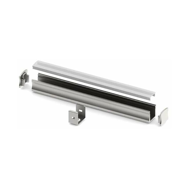 Image of Ledson - Profilo standard in alluminio 15mm SlimLine - Lunghezza 1m