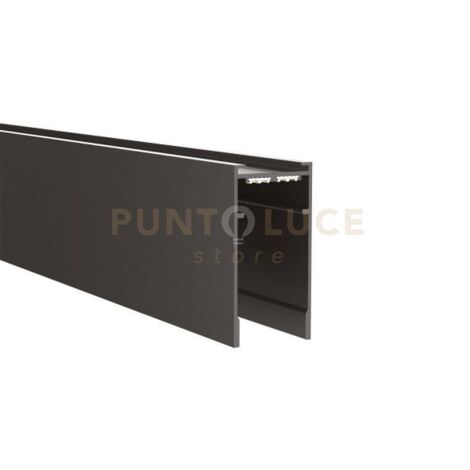 Profilo Superficie Incasso Per Binario Arca 100Cm Alluminio Nero
