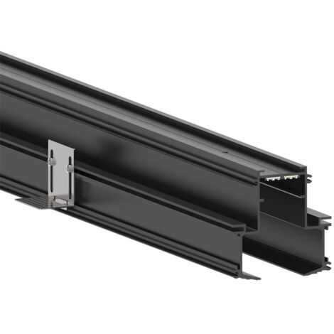Profilo Superficie Per Binario Arca 100Cm Alluminio Nero