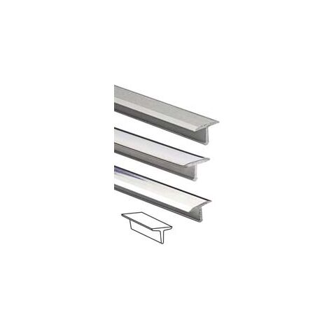 PROFILO T MT 0,9- - mm.14x9 alluminio argento satinato - 5 pezzi
