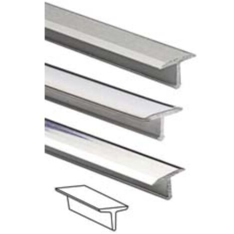 Profilo tialu mt.0,9  - mm.14x9 acciaio inox 10 pezzi