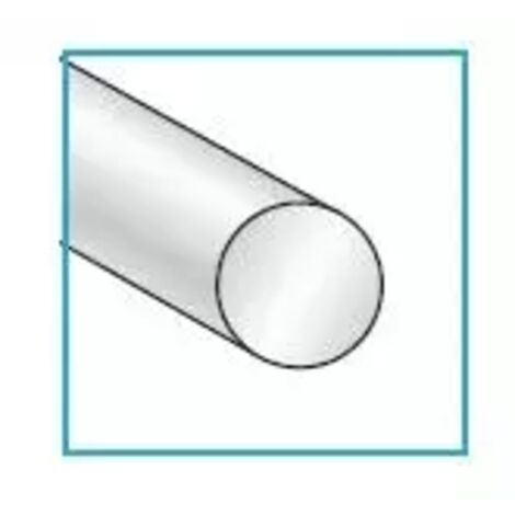 PROFILO TONDO PIENO DIAMETRO 8 MM IN ALLUMINIO ANODIZZATO IN BARRE DA 2 METRI
