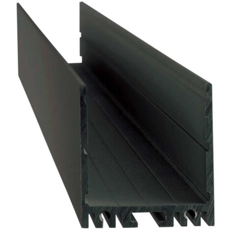 Profilo Trimless Vision Alluminio Nero 200Cm