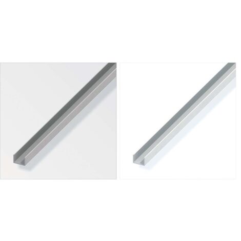 Profilo U 10X24X10 Pvc Bianco 1Metro