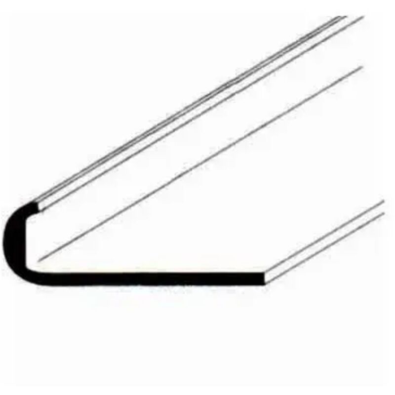 Algo Profilo Unghietta Alluminio Argento Barre Mt. 2 Mm.25 Cf.10pz
