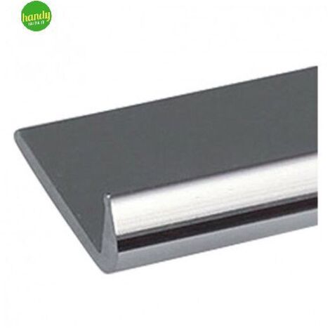PROFILO UNGHIETTA DA 1 METRO ARGENTO BRILLANTE 18X1 SET 5 PEZZI - ARCANSAS