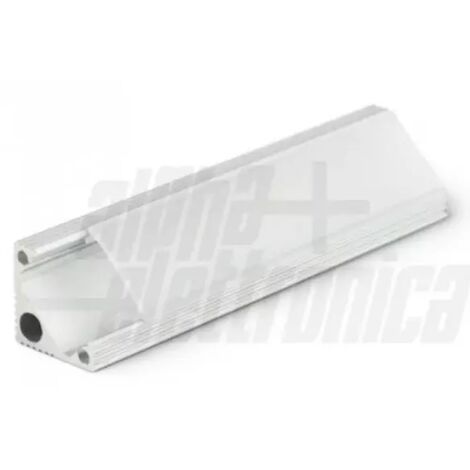 PROFILO X LED ANGOLARE PIENO C/COVER 3 MT